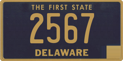 DE license plate 2567