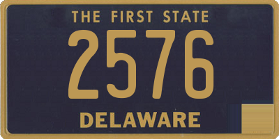 DE license plate 2576