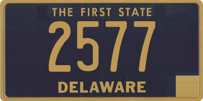 DE license plate 2577