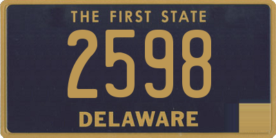 DE license plate 2598
