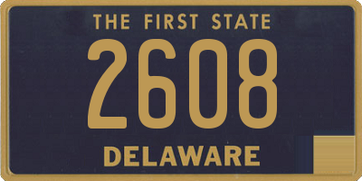 DE license plate 2608