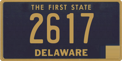 DE license plate 2617