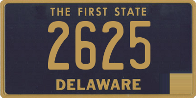 DE license plate 2625