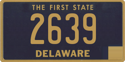 DE license plate 2639