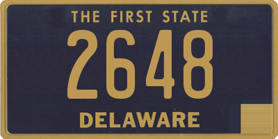 DE license plate 2648