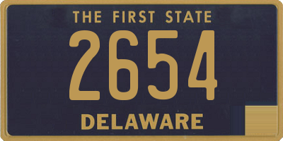 DE license plate 2654