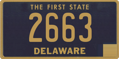 DE license plate 2663