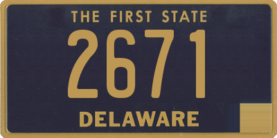 DE license plate 2671