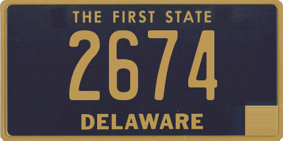 DE license plate 2674