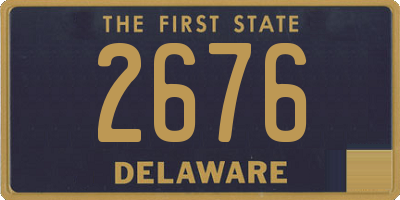 DE license plate 2676