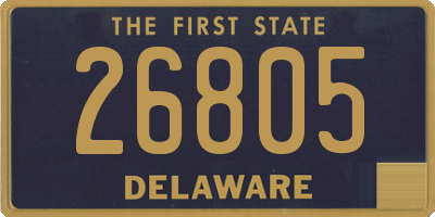 DE license plate 26805
