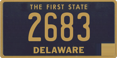 DE license plate 2683