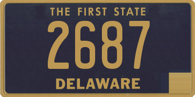 DE license plate 2687
