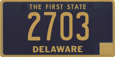 DE license plate 2703