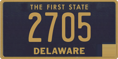 DE license plate 2705