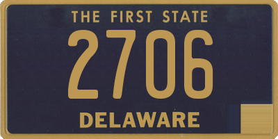 DE license plate 2706