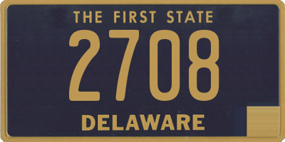 DE license plate 2708