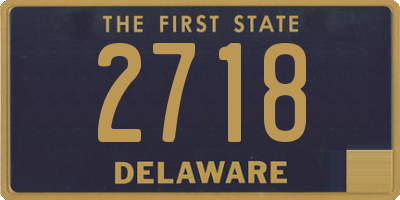DE license plate 2718