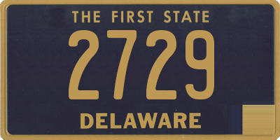 DE license plate 2729