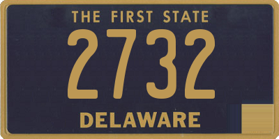 DE license plate 2732
