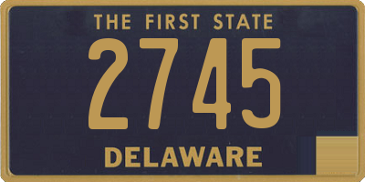 DE license plate 2745