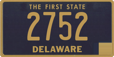 DE license plate 2752
