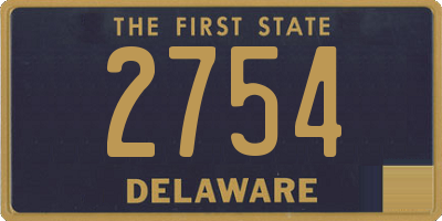 DE license plate 2754