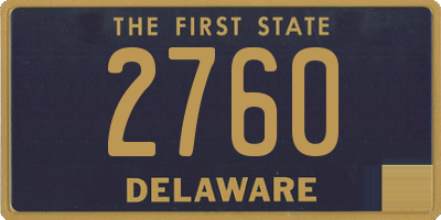 DE license plate 2760