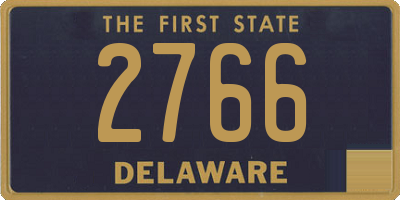 DE license plate 2766