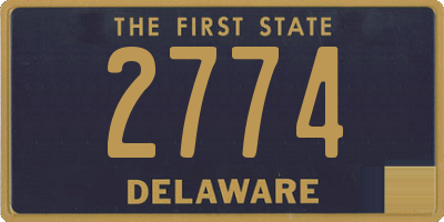 DE license plate 2774