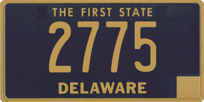 DE license plate 2775
