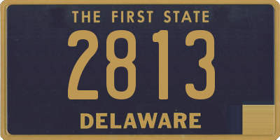 DE license plate 2813