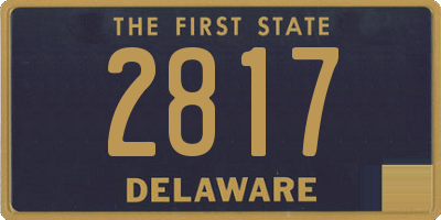 DE license plate 2817