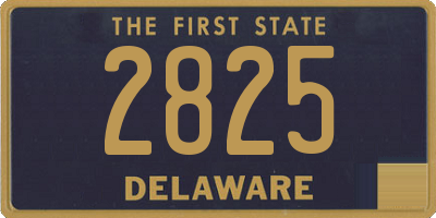 DE license plate 2825