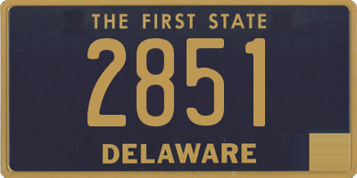 DE license plate 2851