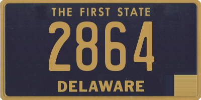 DE license plate 2864