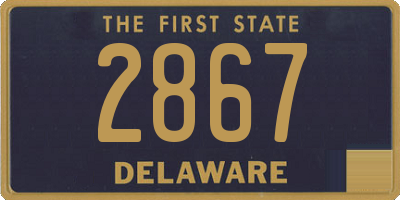 DE license plate 2867