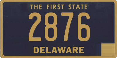 DE license plate 2876