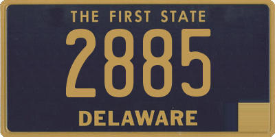 DE license plate 2885