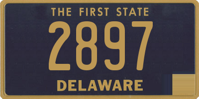 DE license plate 2897