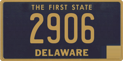 DE license plate 2906