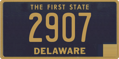 DE license plate 2907