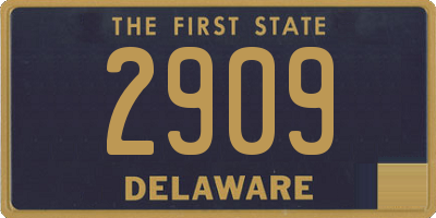 DE license plate 2909