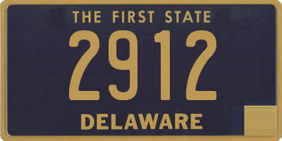 DE license plate 2912