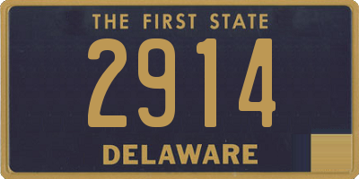 DE license plate 2914