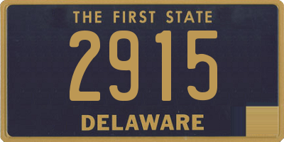 DE license plate 2915