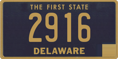 DE license plate 2916