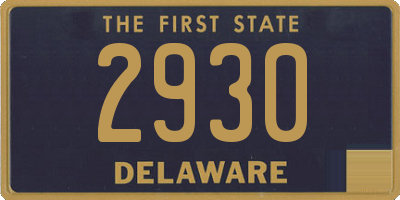 DE license plate 2930