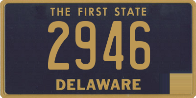 DE license plate 2946