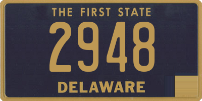 DE license plate 2948